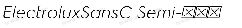 ElectroluxSansC Semi字体转换 ElectroluxSansC Semi字体转换